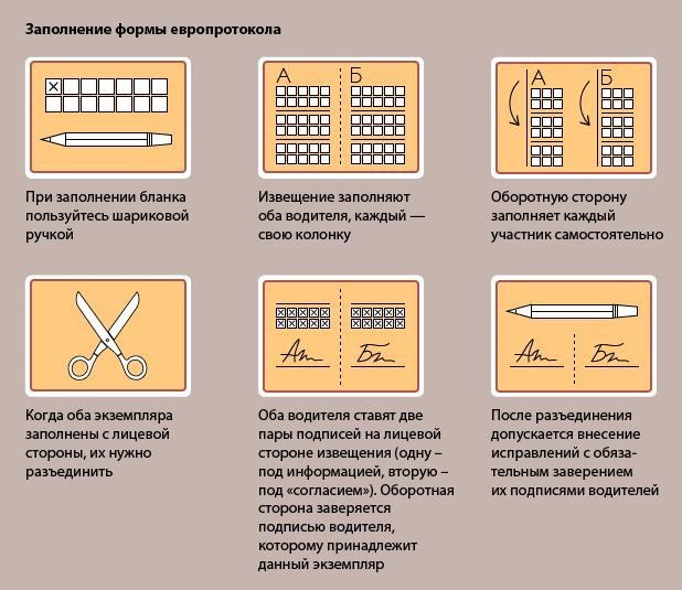 Документы для страховой при ДТП